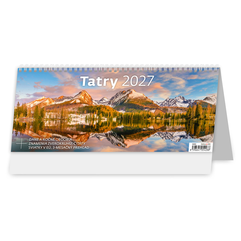 Stolový kalendár Tatry 2027