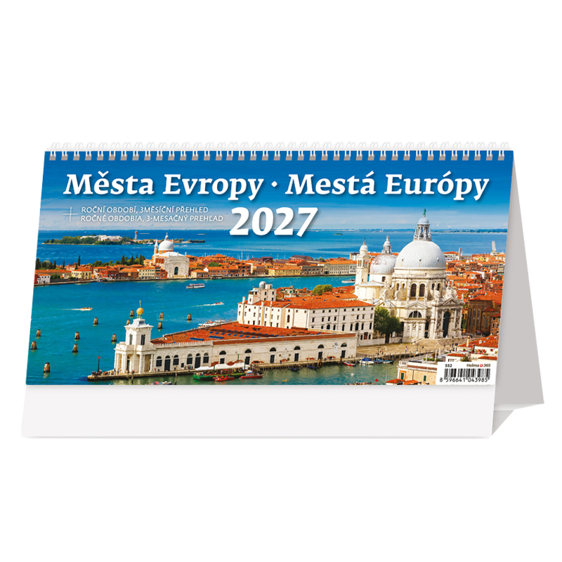 Stolový kalendár Mestá Európy 2027