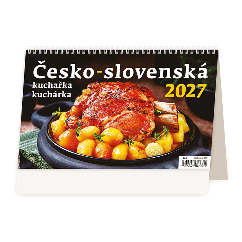 Stolový kalendár Česko-slovenská kuchárka 2027