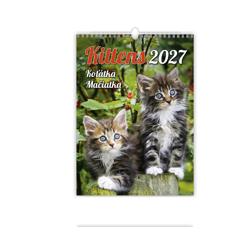 Nástenný kalendár Mačiatka 2027