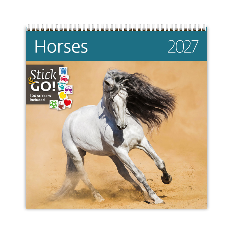 Nástenný kalendár Horses-kone 2027