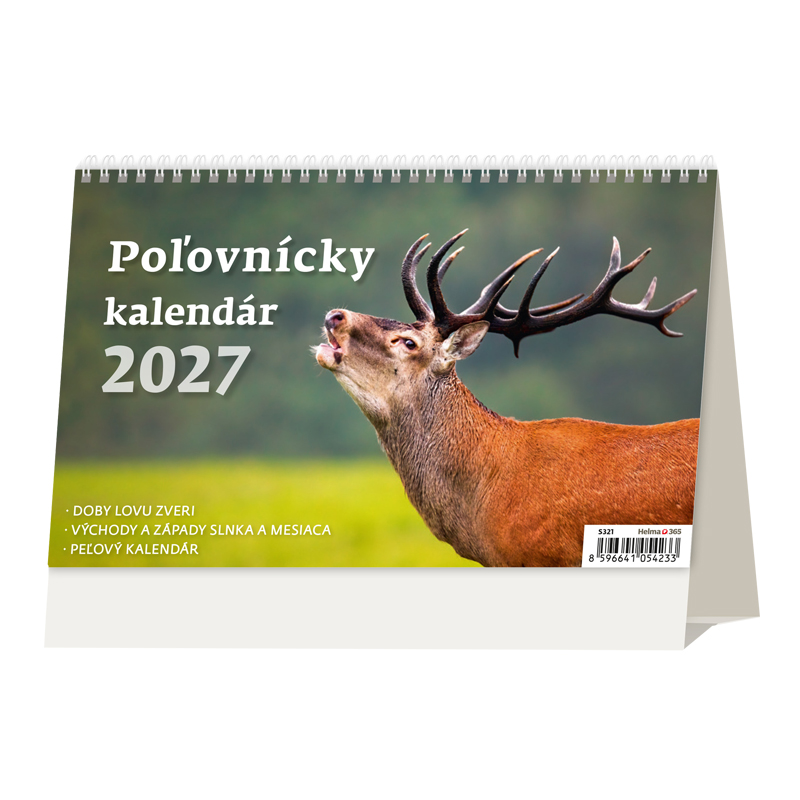 Stolový kalendár Poľovnícky 2027
