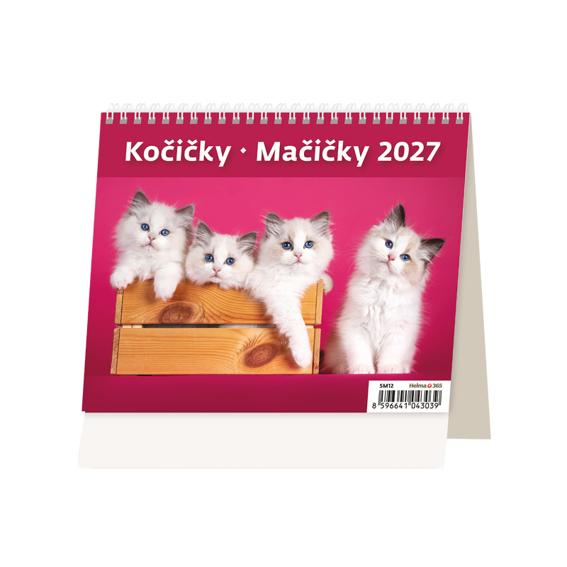 Stolový kalendár Mačičky 2027