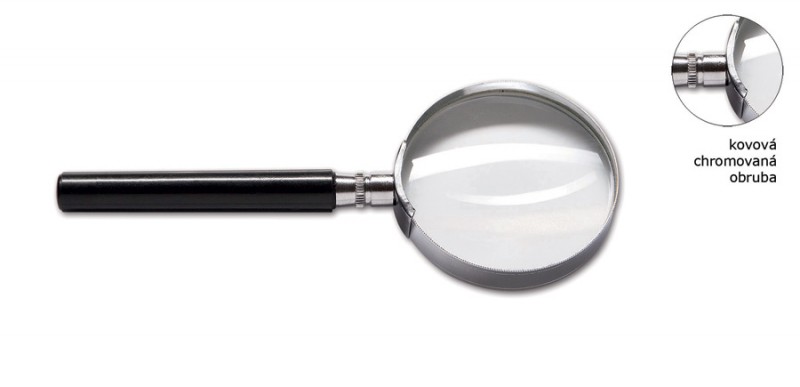 Lupa kovová 75mm 5 x zväčšenie A65654 Concorde