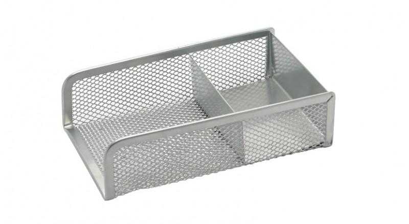 Stojan kovový dvojdielny CONCORDE strieborný A9269061 8x14,2x3,7cm