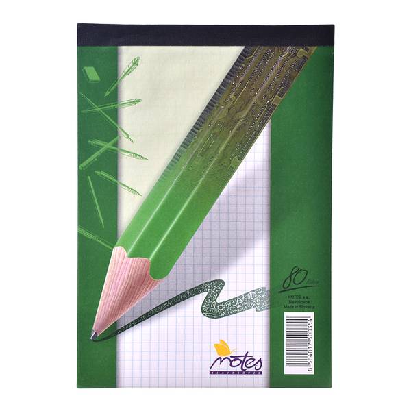 15085/4b BLOK A5 ŠTVORČEKOVÝ 80 list.šité 10/2400