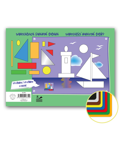 PAPIER FAREBNÝ SAMOLEPIACI B5 8 hárkov 25/10000