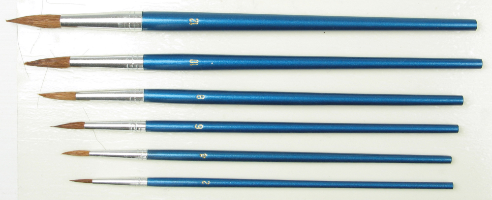 Štetec sada 6ks CENT.80656 (gul.2,4,6,8,10,12)