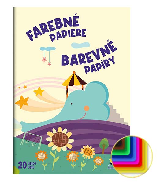 PAPIER FAREBNÝ 20 farieb 20 hárkov 10/4320