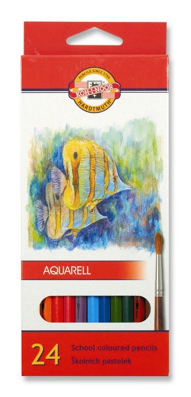 3718/24 FARBIČKY AQUARELL motív RYBY