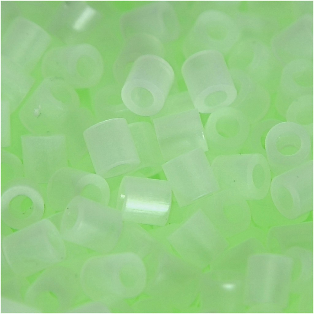 KORÁLKY GUMENÉ FLUORESCENČNÉ NABBI 5x5mm DIERKA 2,5mm SVIETIA V TME 1100ks v BAL 75283