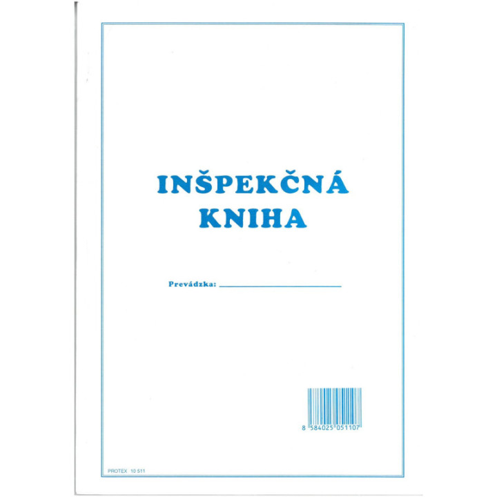 Inšpekčná kniha A4 25x2 list.číslov.10511