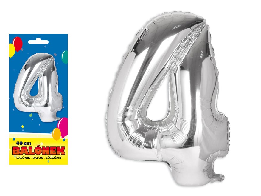 BALÓNIK FÓLIOVÝ č 4 , 40 cm 8000137