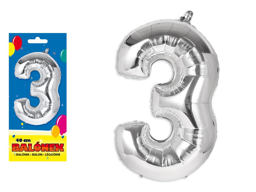 BALÓNIK FÓLIOVÝ č 3 , 40 cm 8000136