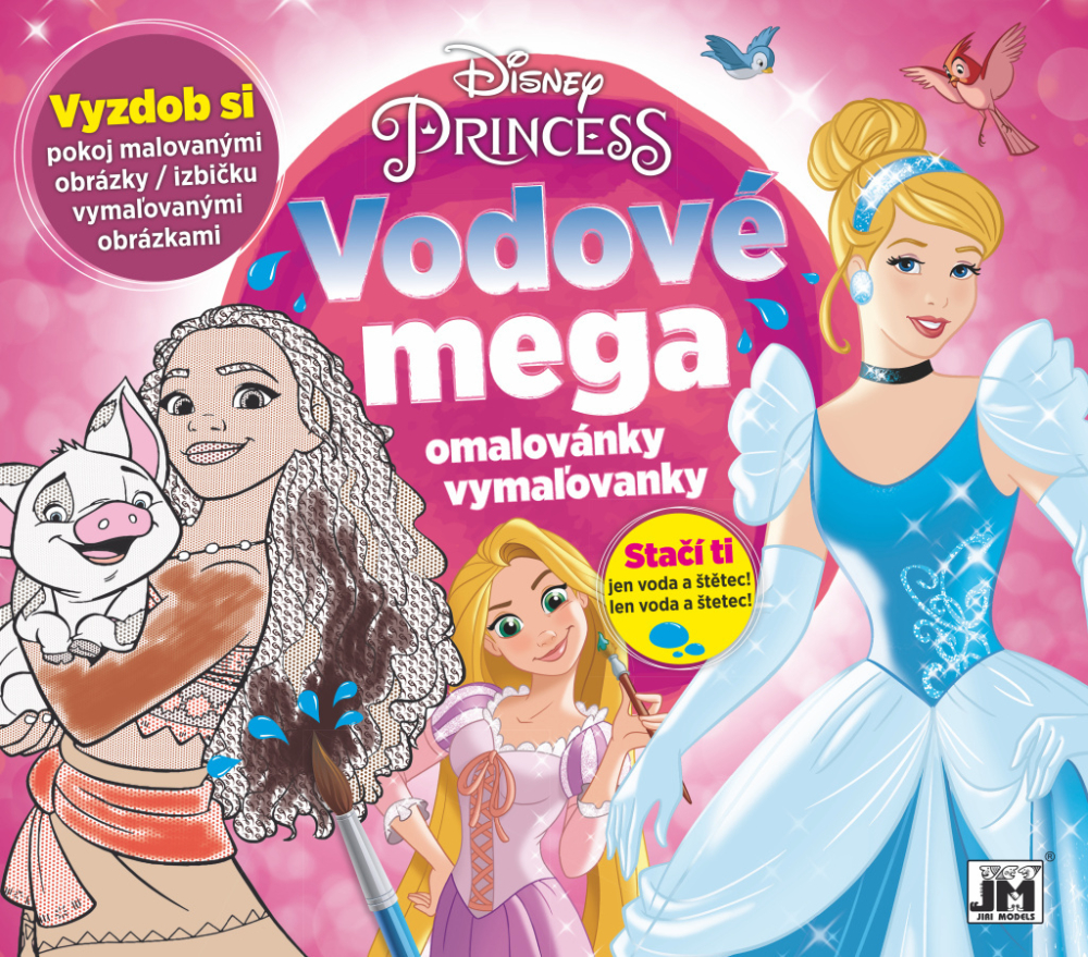 Vymaľovánky MEGA vodové Princezné 2646-2