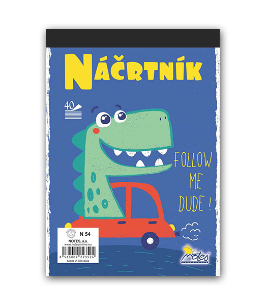 N54 NÁČRTNÍK A5 40 list. 10/3360