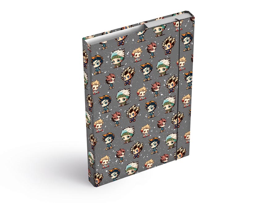 DOSKY NA ZOŠITY BOX A4 ANIME MASCOTS 8021071
