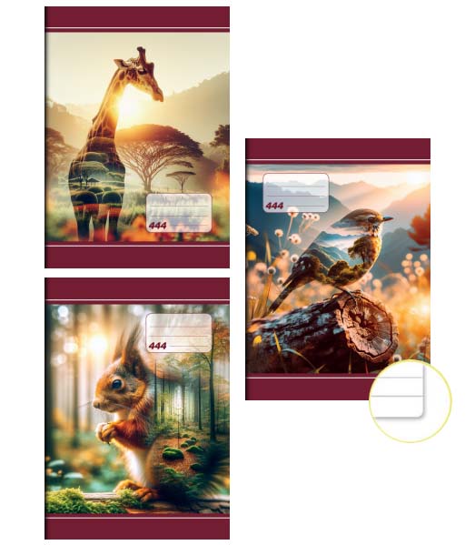 ZOŠIT 444 LIN. A4/40 list. 10/2160