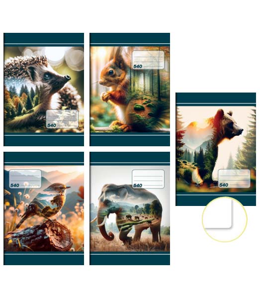 ZOŠIT 540 ČIST. A5/40 list. 10/4320