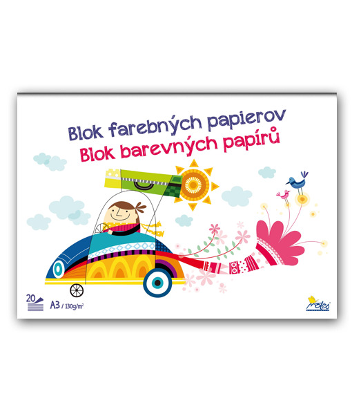 S32FP PAPIER FAREBNÝ SKICÁR A3 10 farieb, 20 hárkov, 130 g 10/960