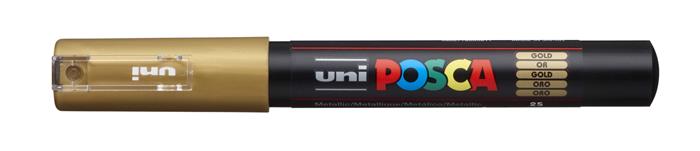 Popisovač akrylový UNI Posca PC-1M zlatý