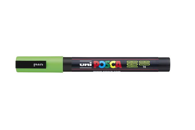 Popisovač akrylový UNI Posca PC-3M jablkový zelený