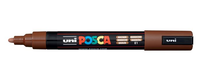 Popisovač akrylový UNI Posca PC-3M hnedý
