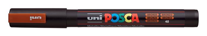 Popisovač akrylový UNI Posca PC-3M bronzový