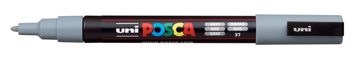Popisovač akrylový UNI Posca PC-3M sivý