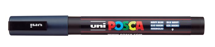 Popisovač akrylový UNI Posca PC-3M morský modrý