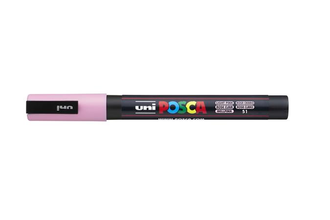 Popisovač akrylový UNI Posca PC-3M svetloružový
