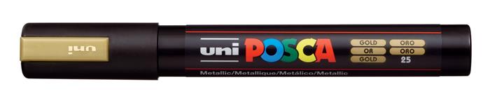 Popisovač akrylový UNI Posca PC-5M zlatý