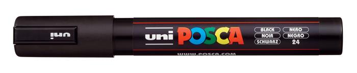 Popisovač akrylový UNI Posca PC-5M čierny