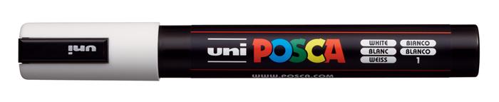 Popisovač akrylový UNI Posca PC-5M biely