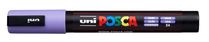 Popisovač akrylový UNI Posca PC-5M svetlofialový