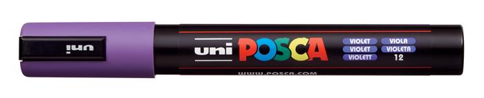 Popisovač akrylový UNI Posca PC-5M fialový
