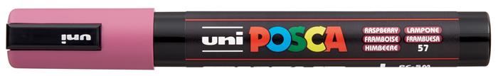 Popisovač akrylový UNI Posca PC-5M malinovo červený