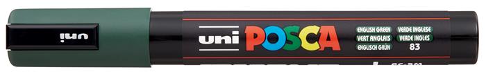 Popisovač akrylový UNI Posca PC-5M tmavozelený