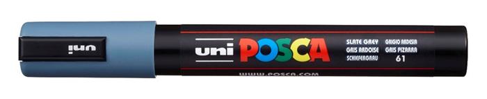 Popisovač akrylový UNI Posca PC-5M sivý