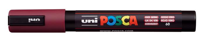 Popisovač akrylový UNI Posca PC-5M bordový