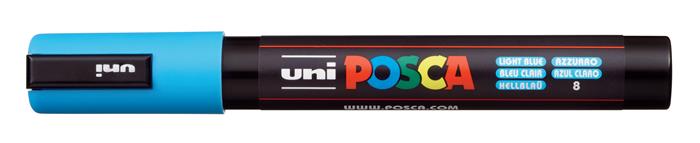 Popisovač akrylový UNI Posca PC-5M svetlomodrý