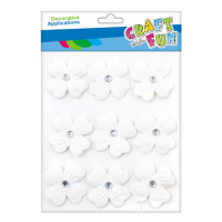 Hobby CraftFun biele kvety 463857