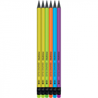 Ceruzka MITAMA HB s gumou fluo