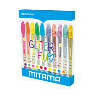 Pero gélové MITAMA set /10 glitter a neon