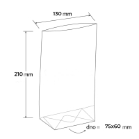 Celofnov sok 75+60x210mm krovm dnom/100