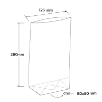 Celofnov sok 80+50x280mm krovm dnom/100