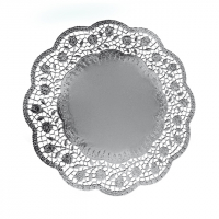Tort.podloka 36cm 65486 strieborn/4ks