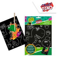Vykrabovacie obrzky Crazy Dino