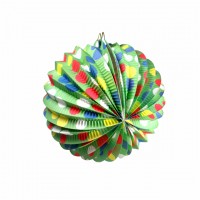 Lampion 24cm PARTY 66876 zelen