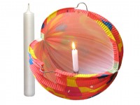 Lampion sviecka 100mm/6ks 38126 biela